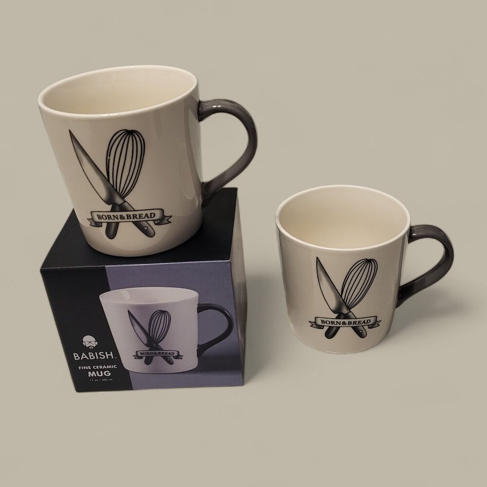 Set of 2 Born and Bread Babish Mugs- 17 ounces